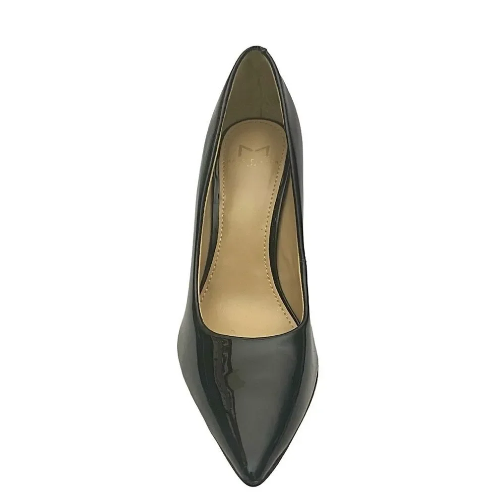 Marc Fisher LTD SASSIE Women’s 5.5M Black Leather Pointed Toe Stiletto Pumps - Picture 4 of 13
